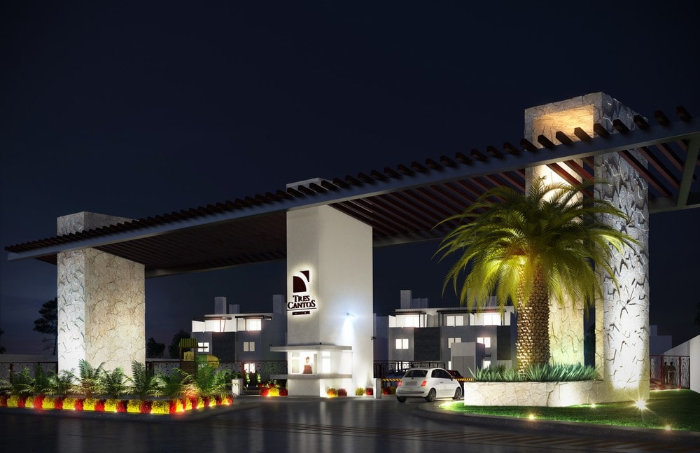 Render nocturno, renders, arquitectos profesionales, servicio de arquitectos