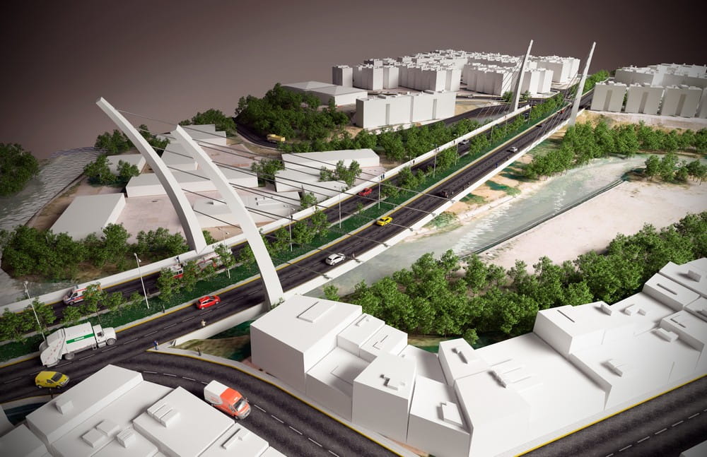 Maqueta virtual de adecuación urbana