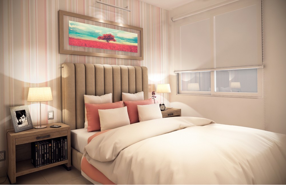 Render de interior de recámara