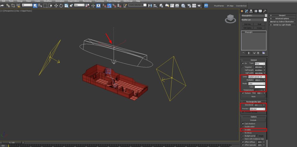 iluminación de relleno para nuestra maqueta virtual dentro de 3ds max