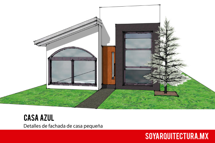 El diseño de una casa pequeña puede ser moderno y atractivo