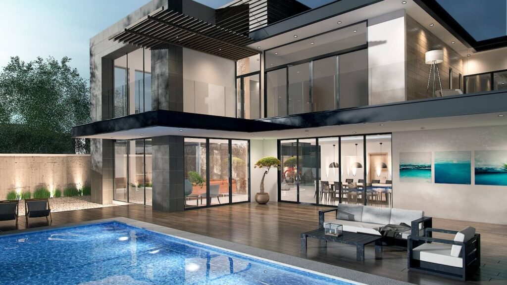 El diseño de casa moderna se plasma perfectamente en este proyecto arquitectónico