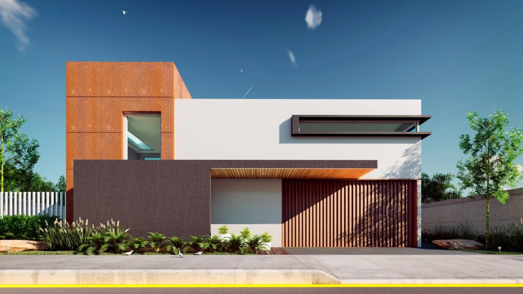 Casa de lujo de dos pisos