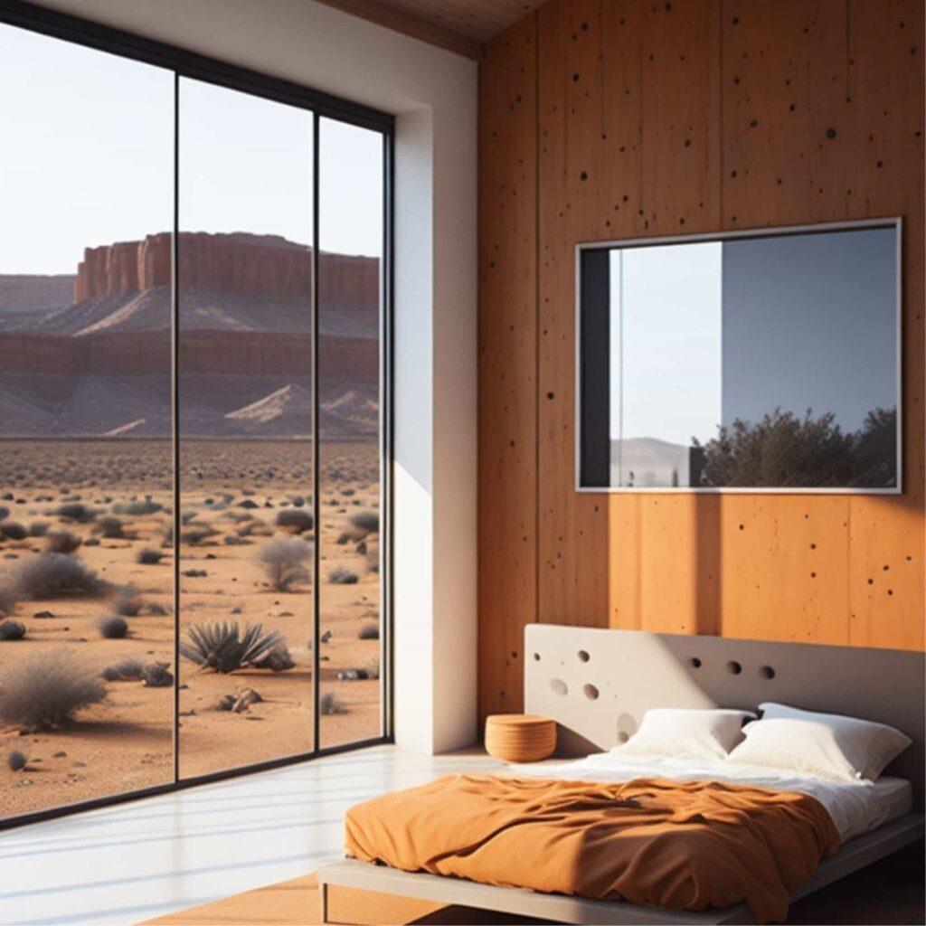 Diseño de interior de recámara moderna. (Imagen: Soy Arquitectura)