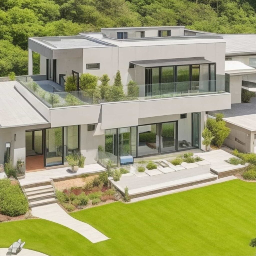 Casa de lujo con jardín. Como elegir el mejor plano de casa

