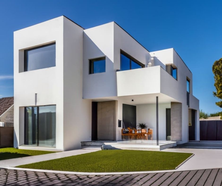 casas minimalistas modernas blancas