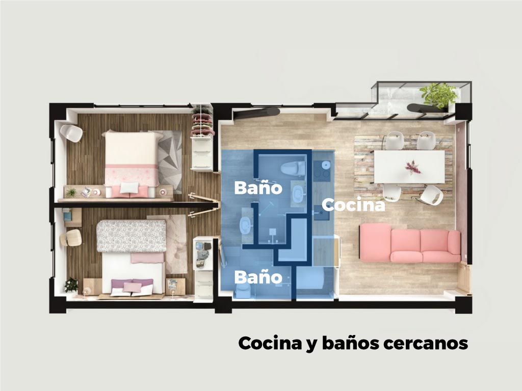 Proyecto de casa. optimización de espacios interiores