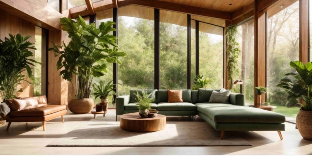 Diseño de interior de casa moderna. Sala minimalista moderna.