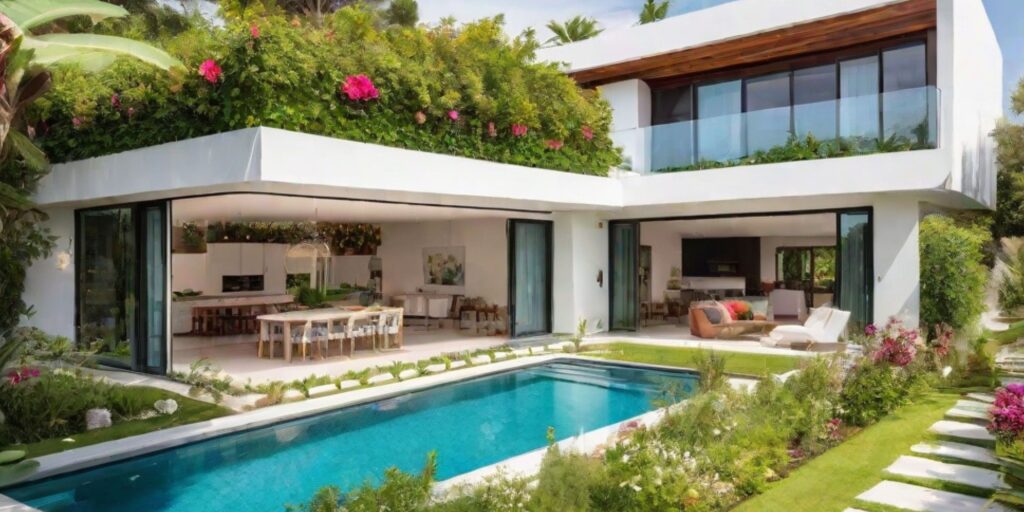 arquitectura de paisaje para u na casa moderna