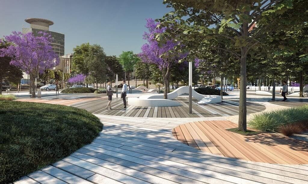 Render despacho de arquitectos, proyecto urbano